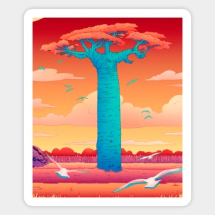 Grandidier’s Baobab tree Magnet